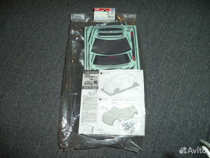 Кузов для rc модели Mini Cooper S масштаб 1/10
