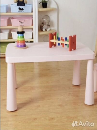 Детский стол и стул IKEA маммут