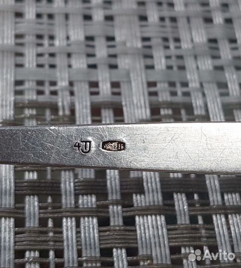 Чайная ложка серебро 916 проба