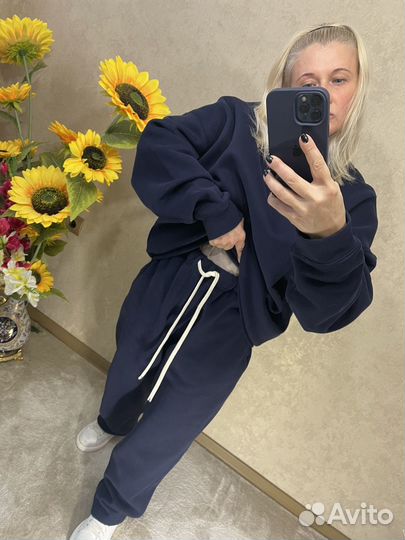 Спортивный костюм флис р:50-52