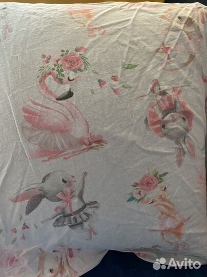 Простыни на резинках на десткую кроватку