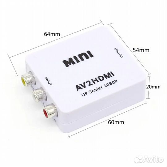 Конвертер AV2-RCI в hdmi hdtv 1080P