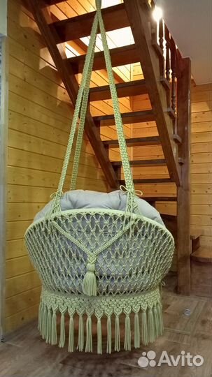 Подвесное кресло макраме