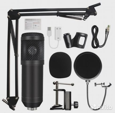 Микрофон BM800 набор / новый / чёрный объявление продам