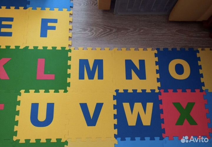 Развивающий коврик пазл англ.алфавит 25*25см