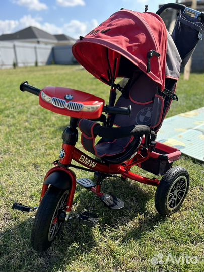 Детский велосипед с родительской ручкой