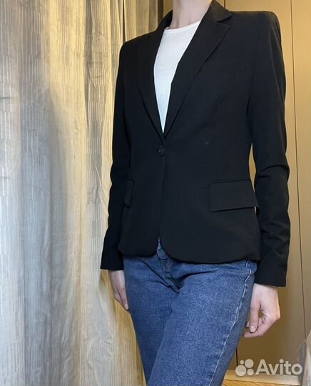 Пиджак zara черный