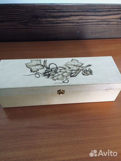 Коробка подарочная деревянная