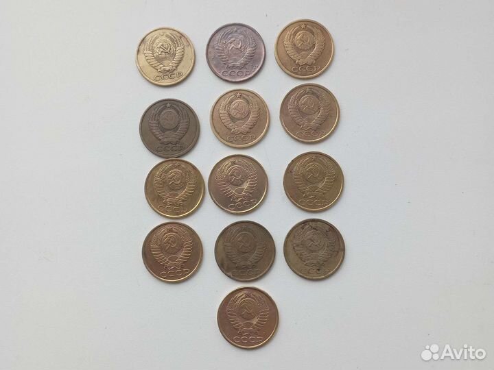 Монеты СССР 5 копеек