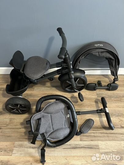 Велосипед трехколесный с ручкой QPlay Rito Star