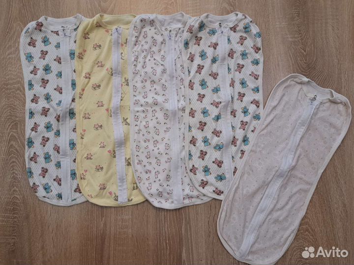 Пеленка кокон для новорожденных 5 шт