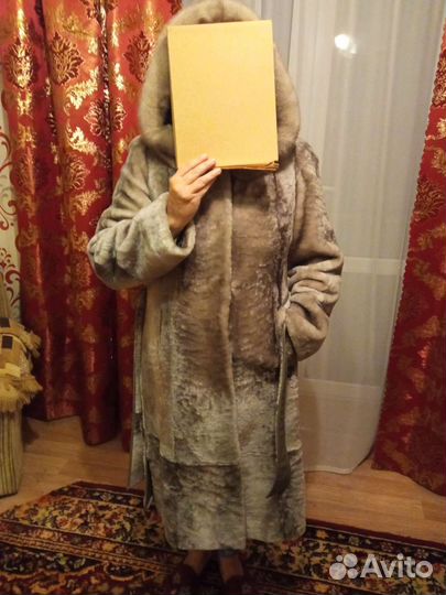 Мутоновая шуба размер 48