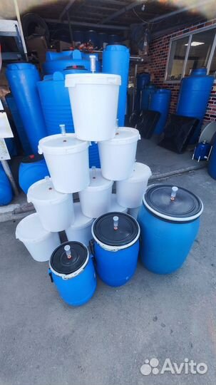 Бочка пластиковая пищевая