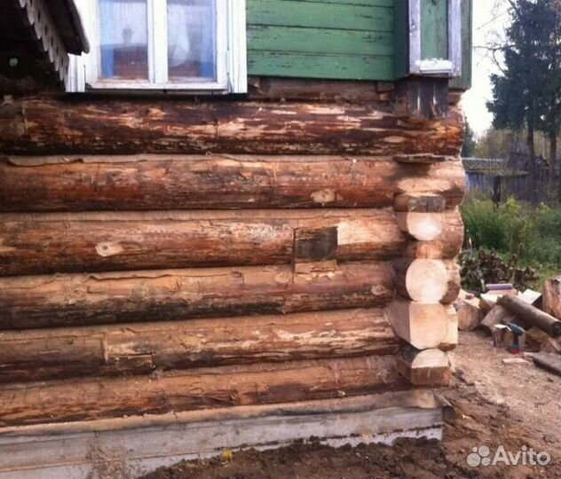 Подъём дома замена венцов ремонт
