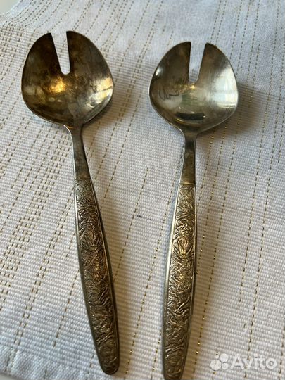 Ложки Салатные Мельхиор 2шт СССР