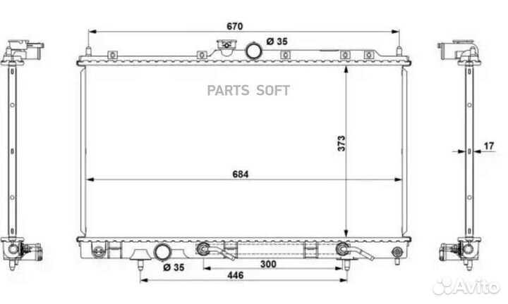 NRF 53778 Радиатор