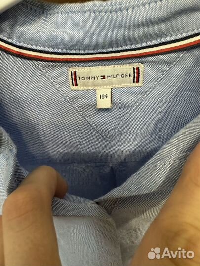 Рубашка+юбка 104 tommy hilfiger / pepe jeans