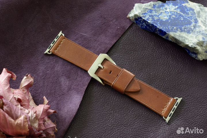 Ремешок ручной работы для часов Apple Watch. Кожа