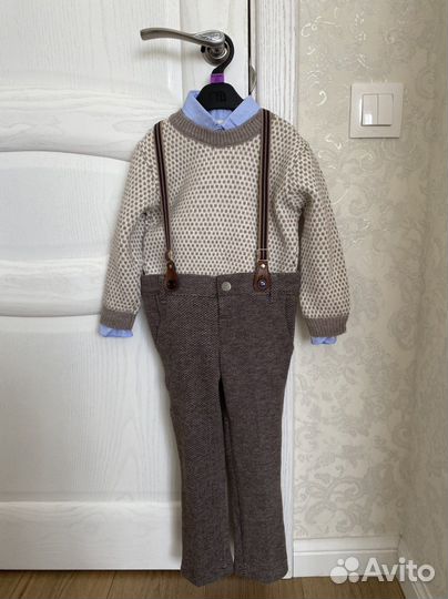 Костюм (рубашка, брюки и свитер)