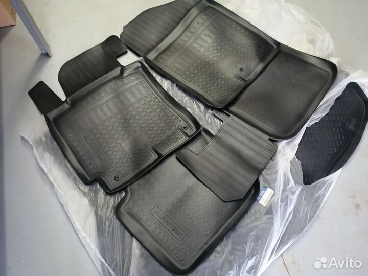 Комплект ковров салон/багажник Хендай Элантра 2014