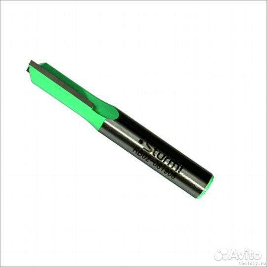 Фреза пазовая прямая с двойным лезвием DxHxL 8x19x57мм, хв.8 Sturm RB02-081908