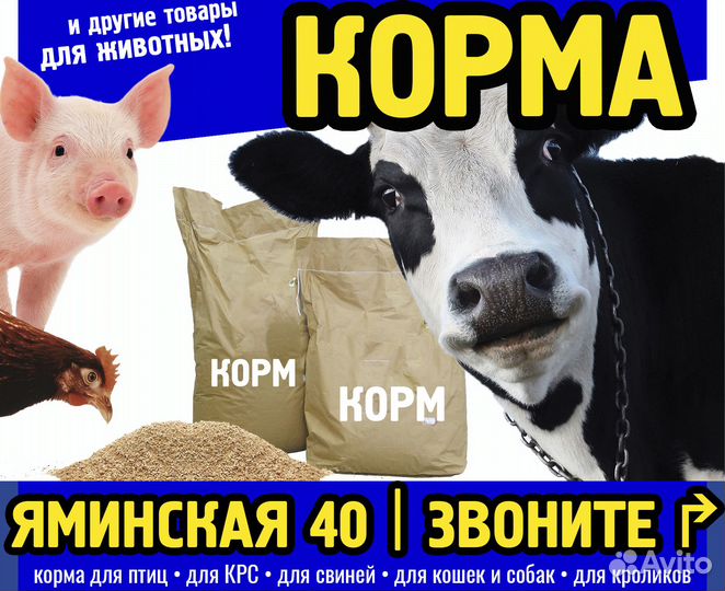 Корма и товары для животных