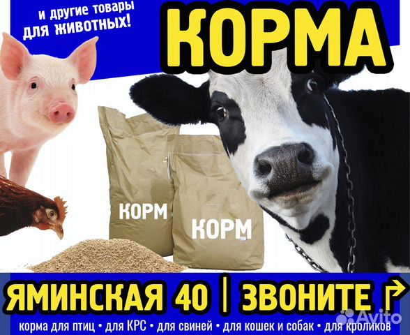 Корма и товары для животных
