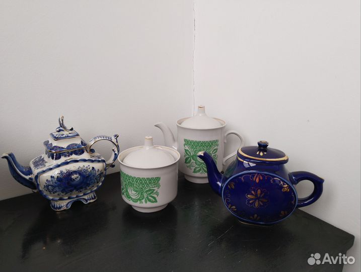 Чайник заварочный СССР + сахарница