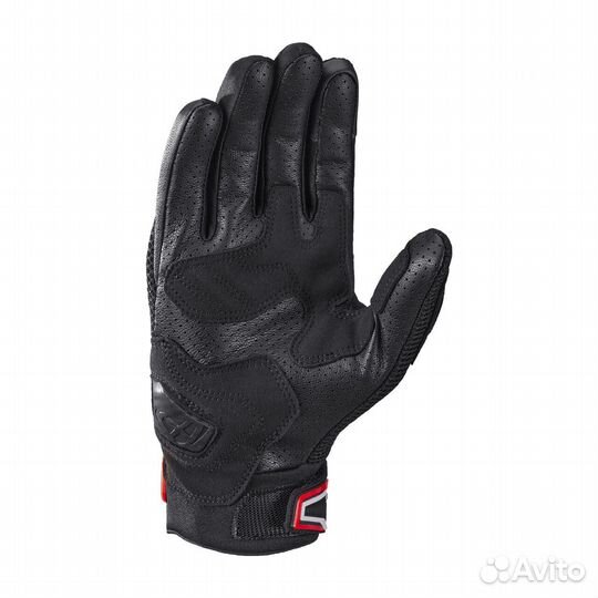 Motorradhandschuhe Ixon Mirage Airflow Schwarz-Hellrot Черный