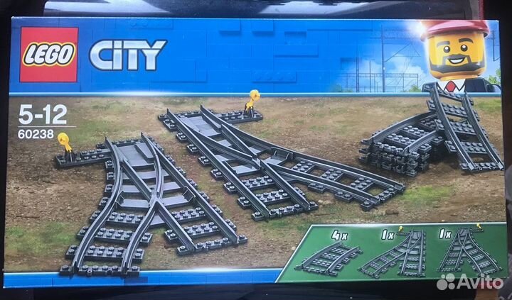 Набор lego City 60238 Железнодорожные стрелки