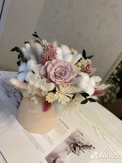 Букет из стабилизированных цветов