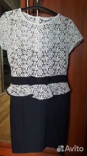 Платье ажурное новое р.46