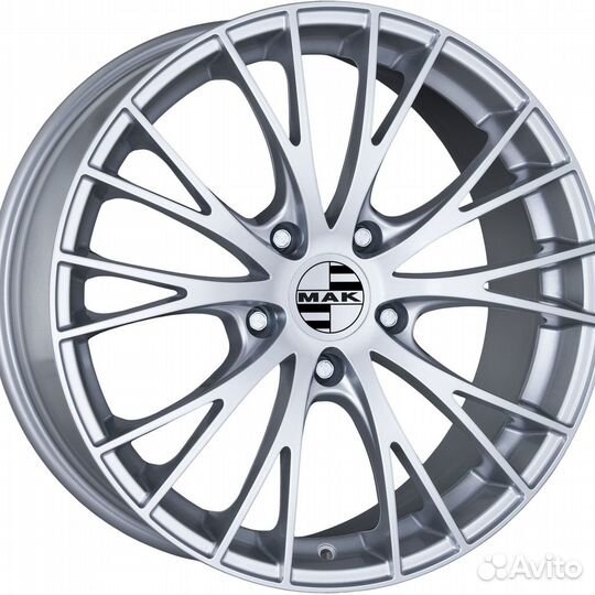R19 5x130 8,5J ET48 D71,6 MAK Rennen Silver