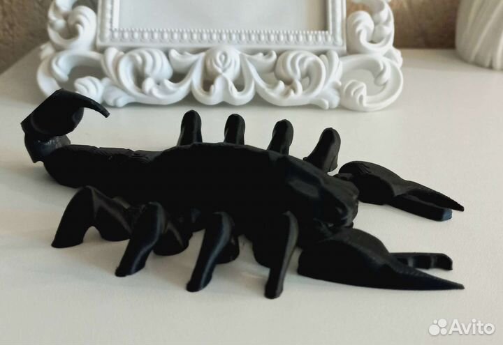 3d скорпион, ящерица, акула