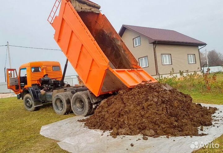 Навоз,земля,песок,щебень