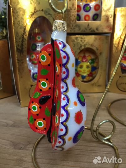 Ёлочные игрушки Весёлый переполох стекло Ариэль