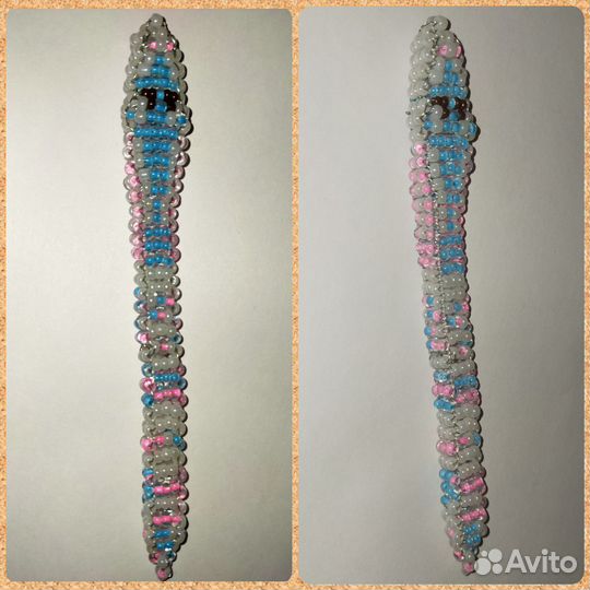 Змейки из бисера