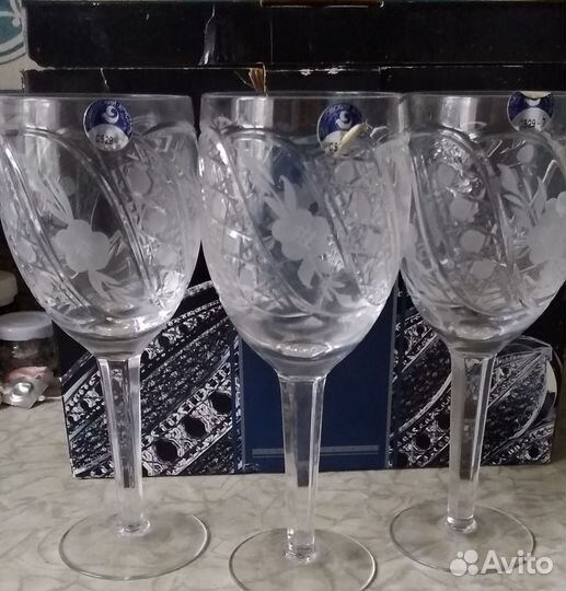 Хрустальные фужеры