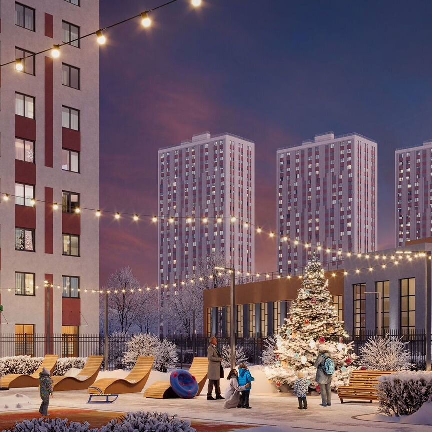 1-к. квартира, 35,1 м², 12/25 эт.