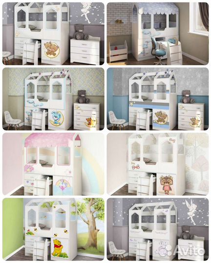 Кровать-чердак Сказка+стол. Мы в Волгограде на Схи