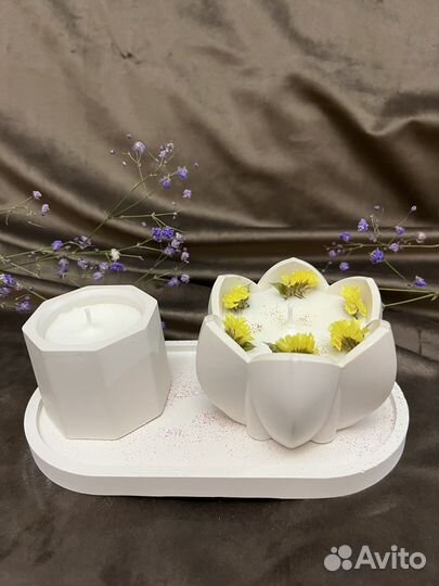 Соевые арома свечи и саше ручной работы