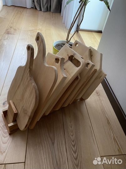 Комплект кухонных досок с подставкой