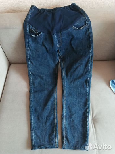 Джинсы для беременных 48 утепленные
