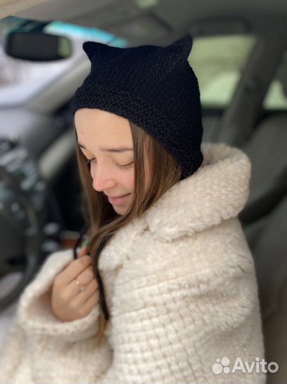 Чепчик женский с ушками