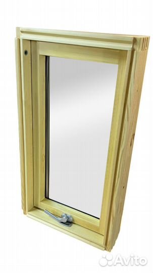 Деревянное мансардное открывающееся окно Monsari P