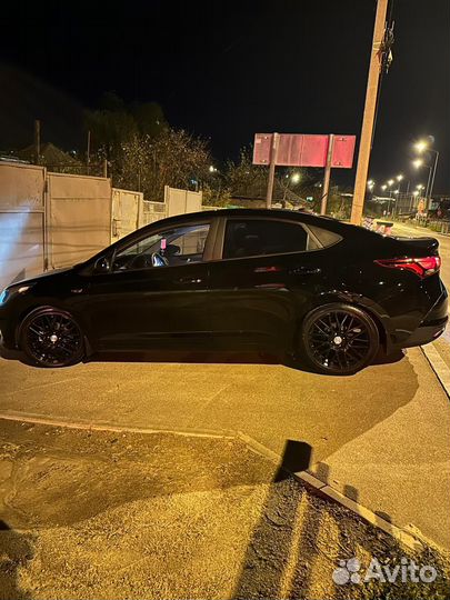 Стойки с занижением комплек на hyundai solaris 2