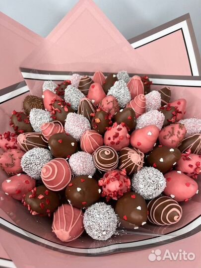 Клубника в шоколаде Букет 