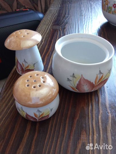 Набор для специй фарфор Сысерть грибы