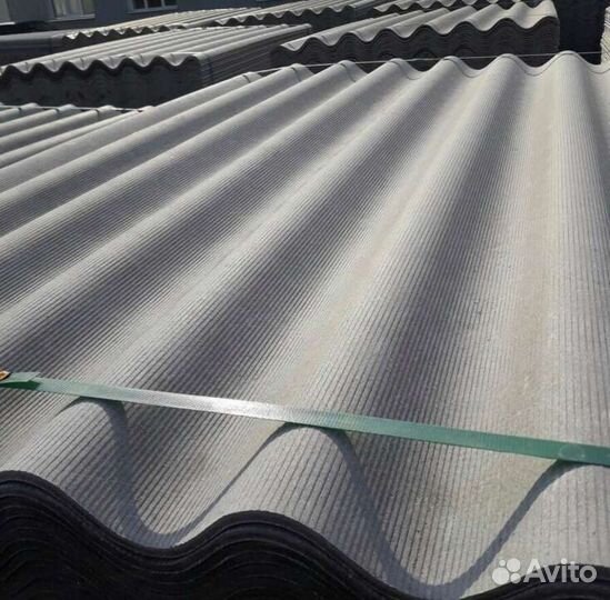 Шифер волновой 1,13*1,75, плоский