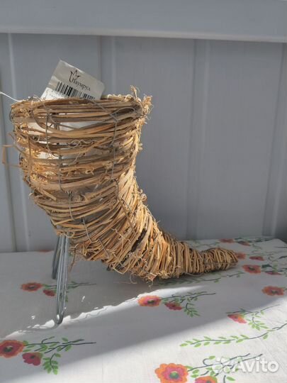 Кашпо плетёное 